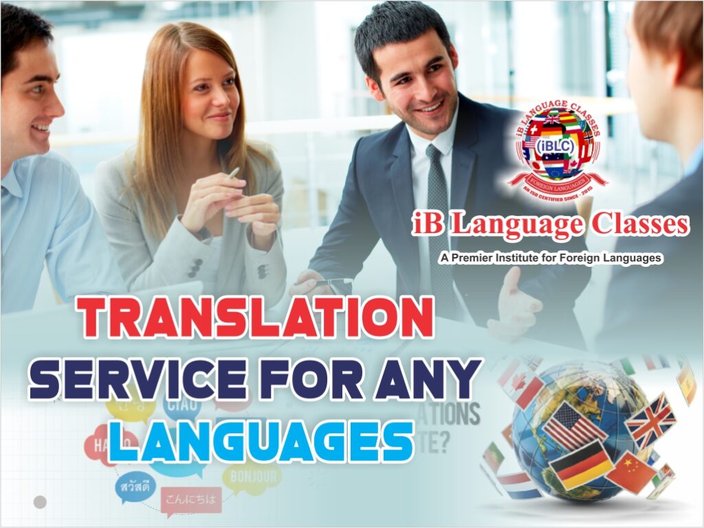 Translation Services for foreign languages in vice versa