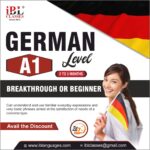 German language course level A1with certificate in delhi