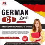 German language course level C1 with certificate in delhi