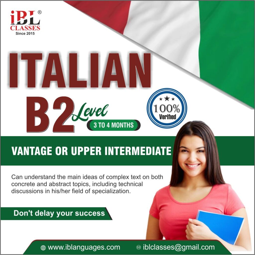Best Italian Language Course Level B2 in Delhi