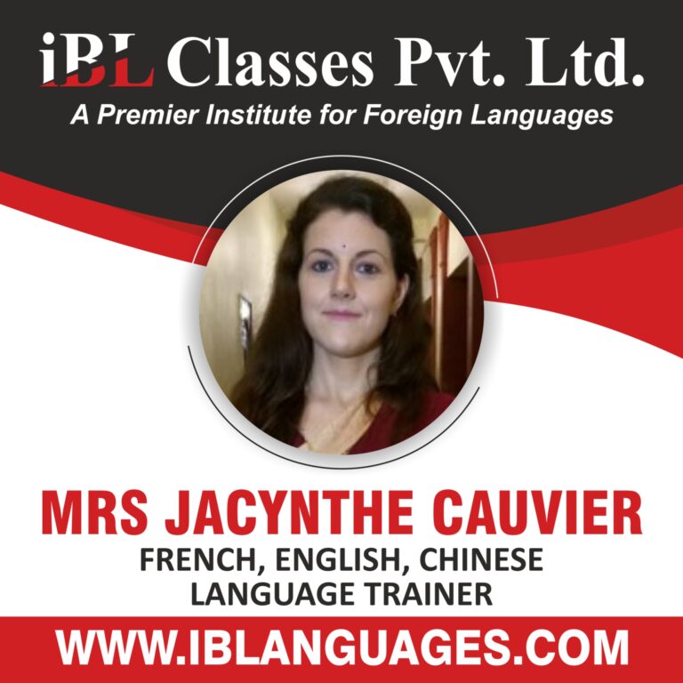 MRS JACYNTHE CAUVIER FRENCH, ENGLISH, CHINESE LANGUAGE TRAINER Boost your career with job placement language courses near me for competitive global opportunities.