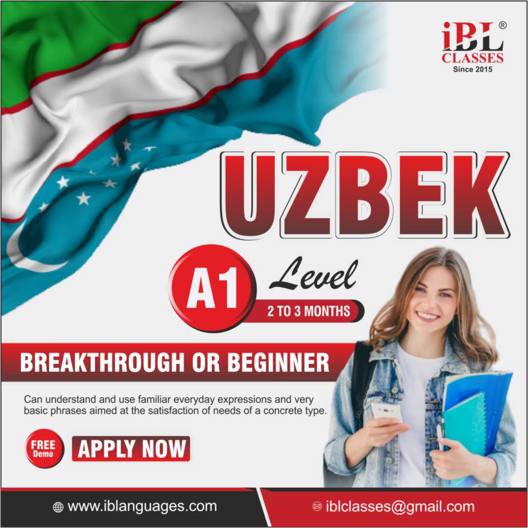 Begin your journey of Uzbek language learning at iB Languages Pvt Ltd. Gain fluency with expert trainers, interactive lessons, and cultural insights. Perfect for travel, work, or personal growth!