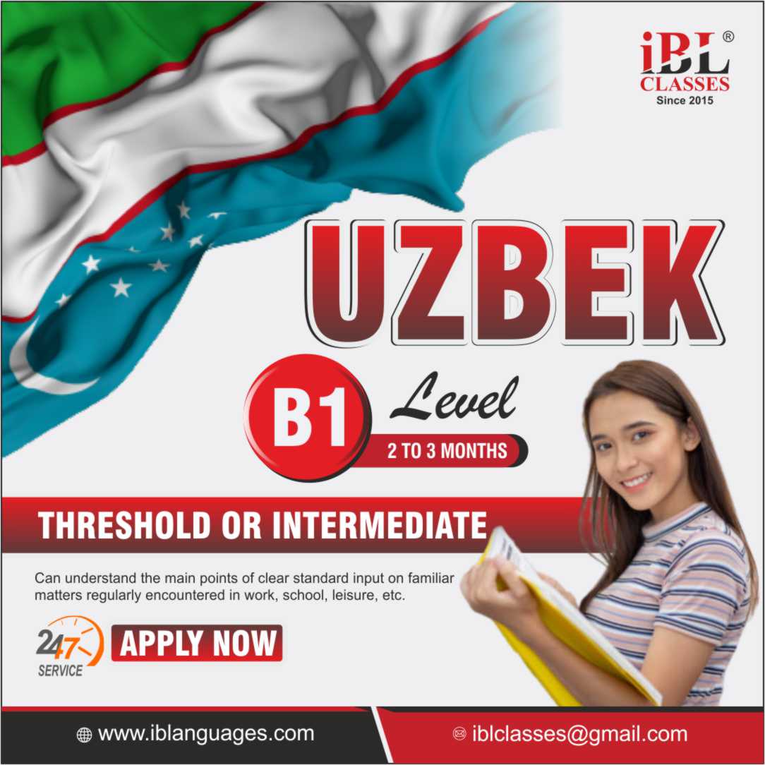 Start learning Uzbek with iB Languages Pvt Ltd! Our expert-led courses focus on speaking, reading, and writing skills, offering cultural insights and practical training for travel, work, or personal goals.