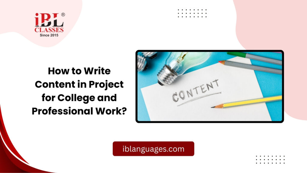 Content in Project