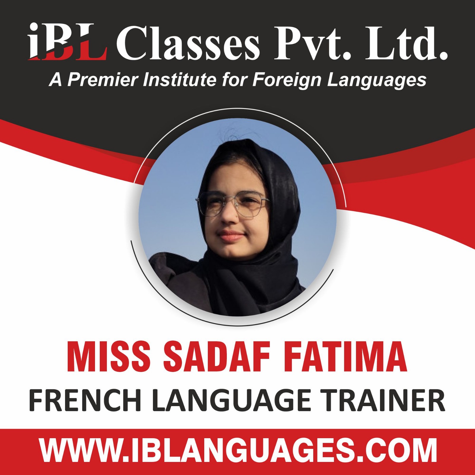 MISS SADAF FATIMA FRENCH LANGUAGE TRAINER