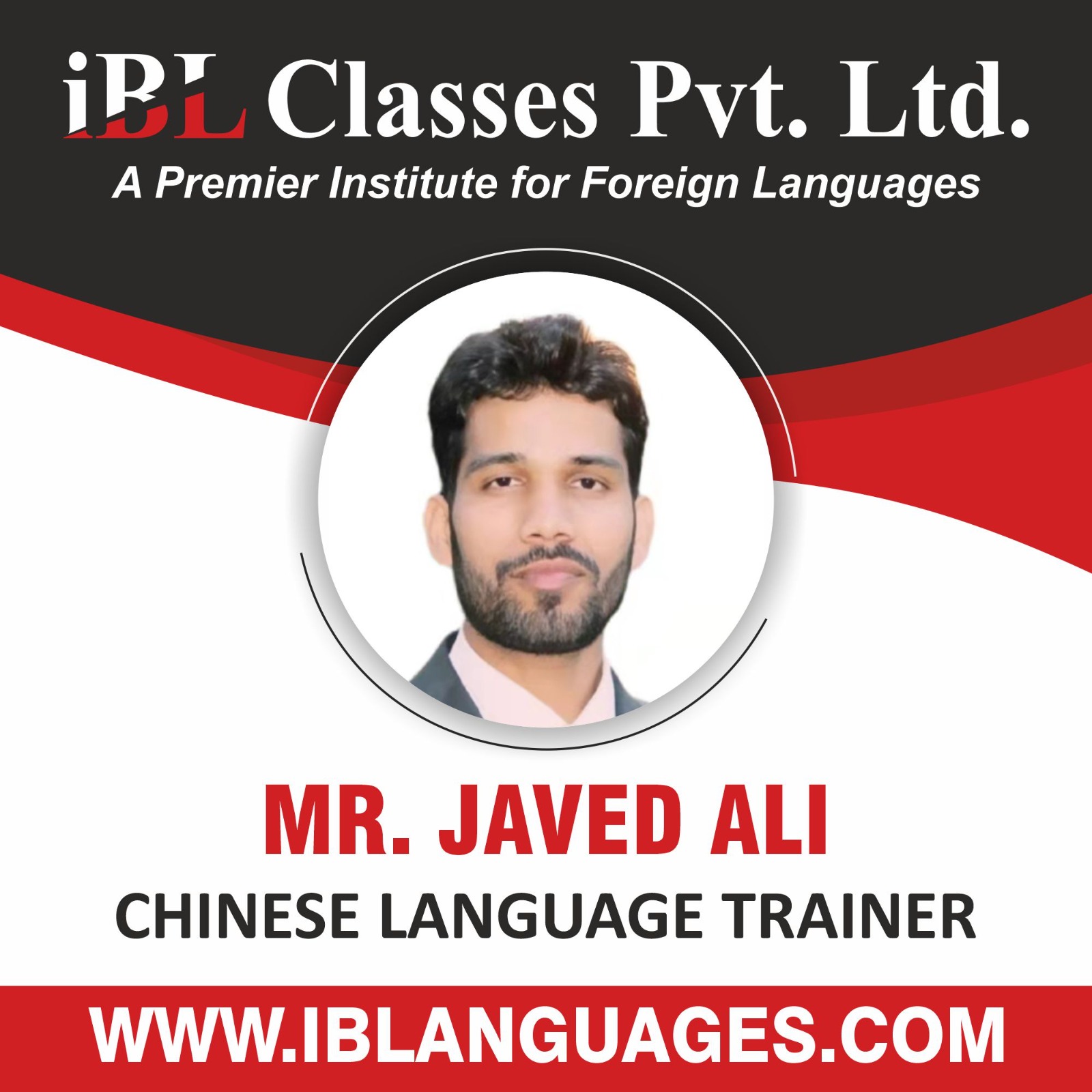 CHINESE LANGUAGE TRAINER MR JAVED ALI